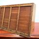 Small curtain binder or craft furniture with 4 wooden shutters