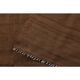 Vintage Turkish Hand-Knotted Wool Cotton Brown Kilim Area Rug 130x187