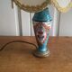 Antique table lamp in Limoges porcelain and gilded bronze