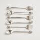 Silver-plated shell cutlery set