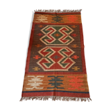 Kilim carpet in cotton and burlap 90x160cm