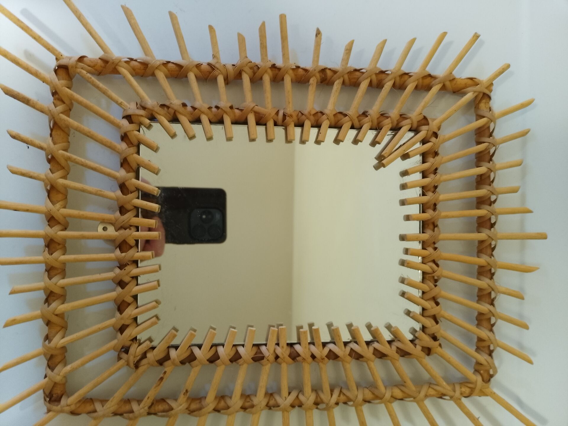 2 miroirs en rotin