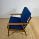 Danish armchair 1960s – Mid-century seat in teak and fabric