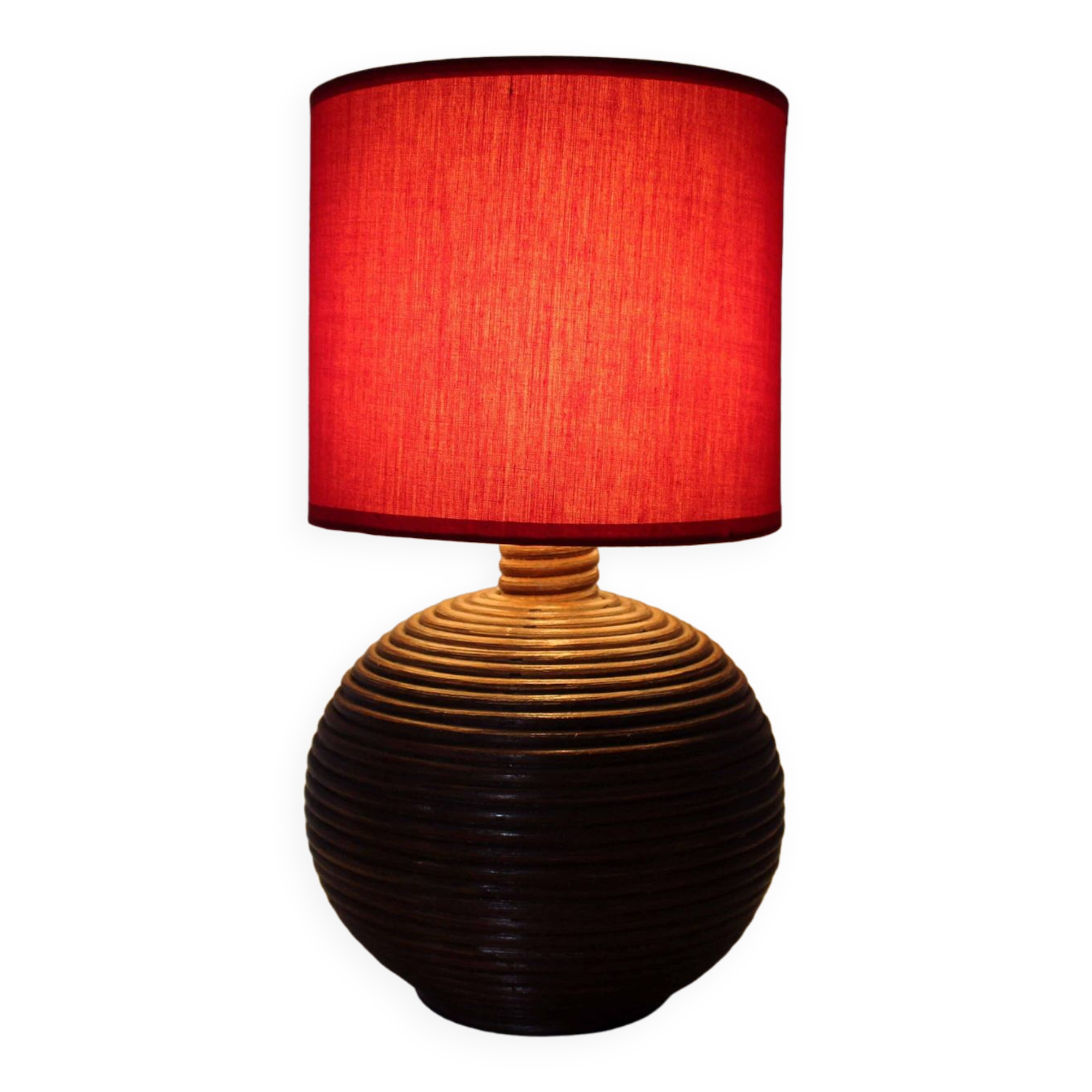 Rattan table lamp