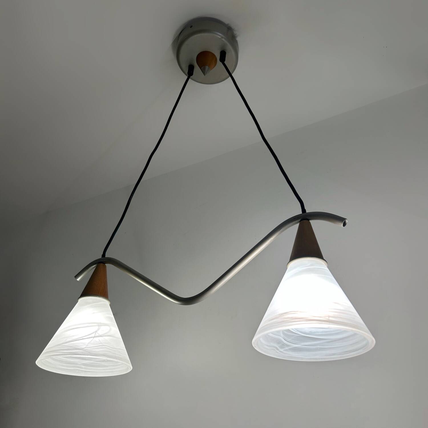 80s Scandinavian style chandelier