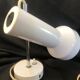 Lampe spot de bureau en métal laqué blanc travail italien des années 60 70