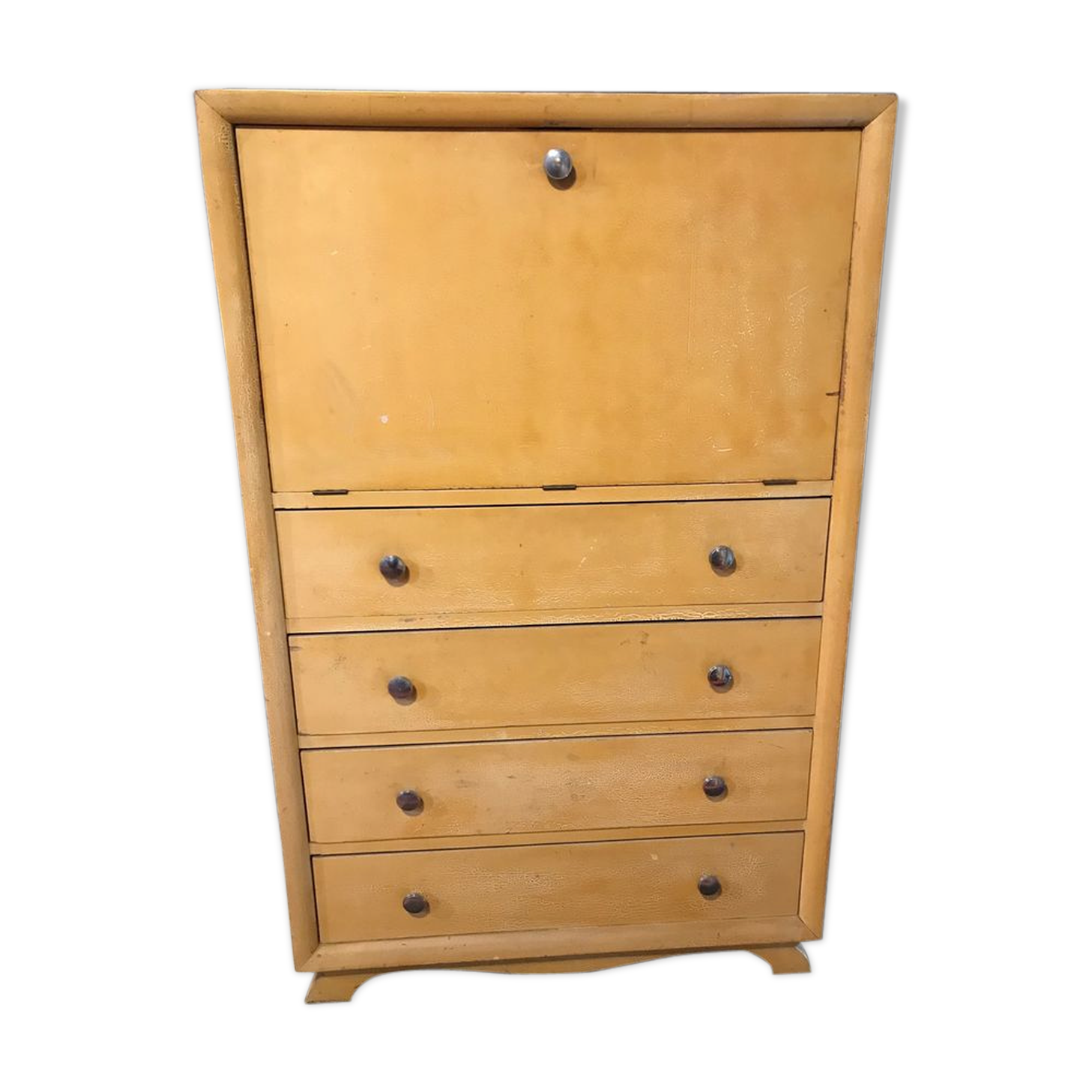 Writing desk 4 vintage drawers