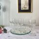 6 verres à pied anciens ciselés verre à vin ou à eau