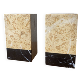 Pair of marble bookends
