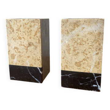 Pair of marble bookends
