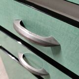 Green Formica cupboard or sideboard - 1960s