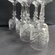 10 Bohemian cut crystal wine glasses