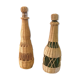 Bouteilles vintage rotin