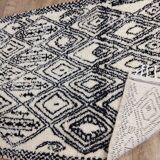 handmade abstract Berber rug 246 X 146 CM