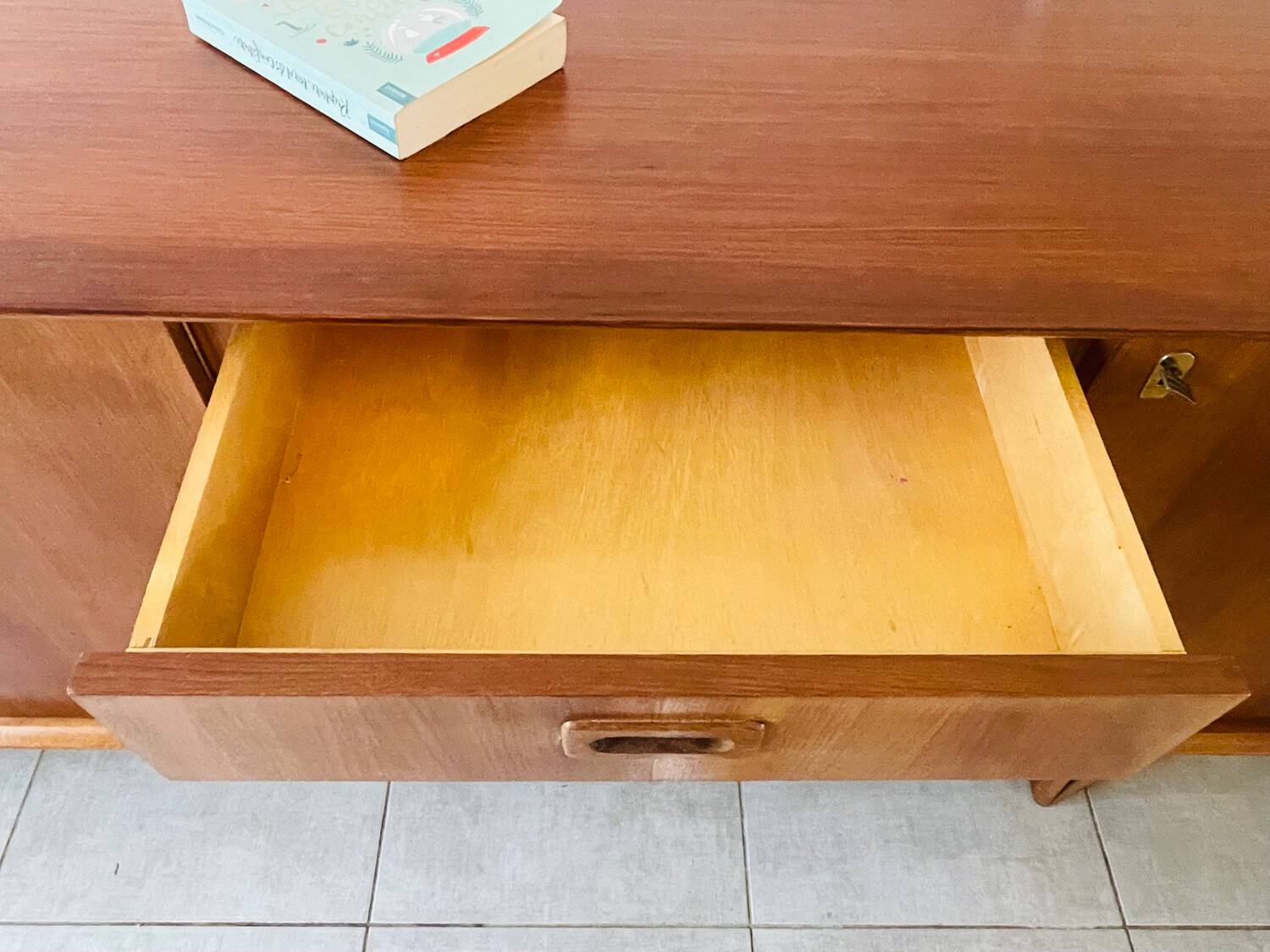 Vintage sideboard from 1962, signed