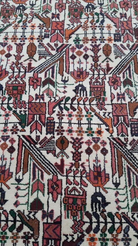 Hand knotted wool orient carpet 100x150cm