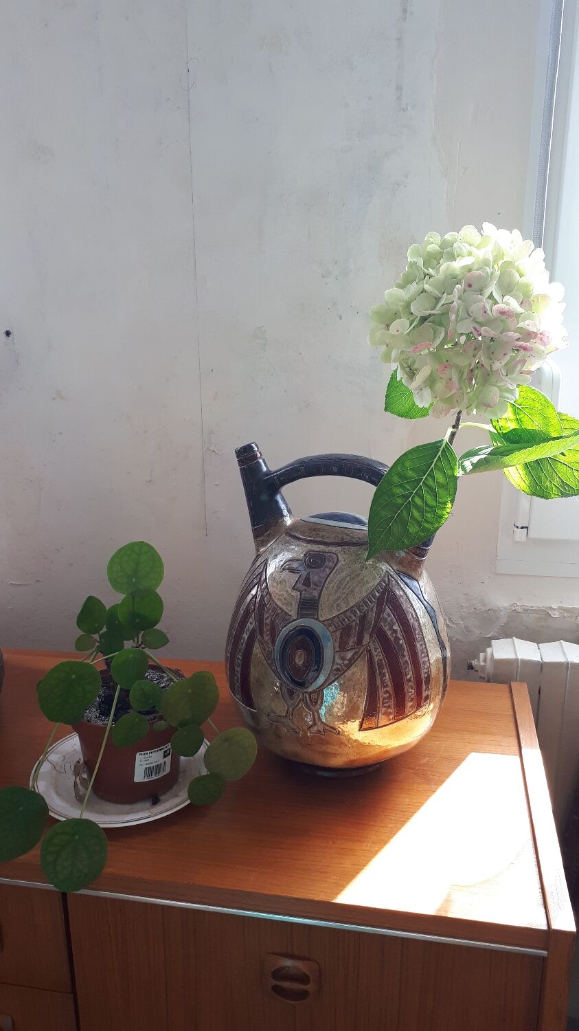 Large Art Deco vase signed Guérin