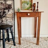 Wooden farmhouse table and drawer