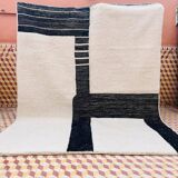 Berber rug in natural wool