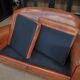 Vintage 3-seater leather club sofa
