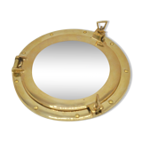 Brass porthole mirror 28,5x28,5cm