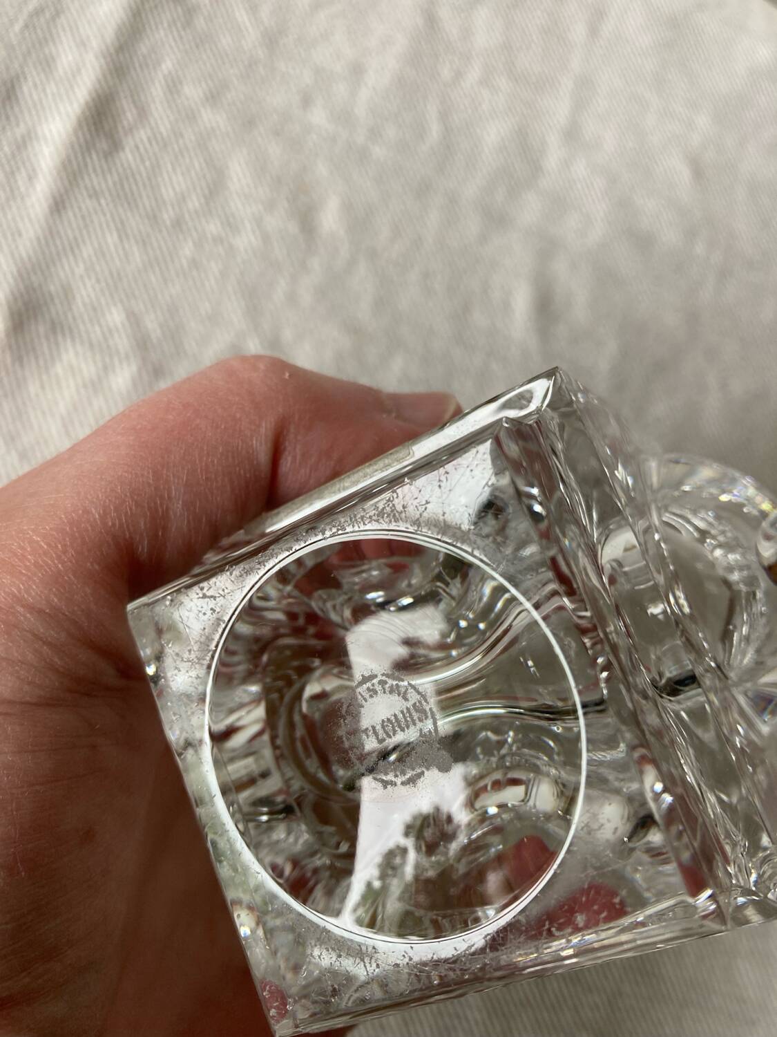 Small crystal vase St Louis, Art Deco
