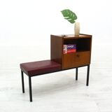 Telephone Bench in Wood and Metal, 1970s