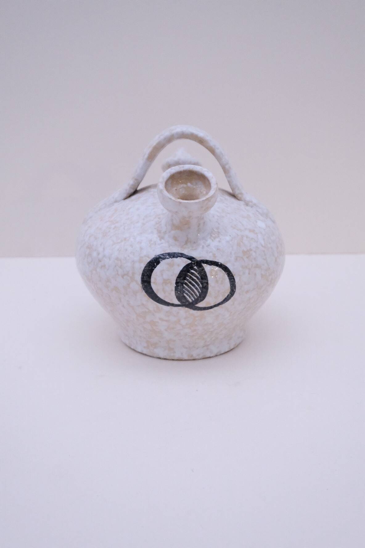 Ceramic goat-shaped pitcher from Talavera, Spain, 1960