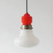 Suspension italienne vintage figurant une ampoule