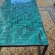 Contemporary ceramic tile table