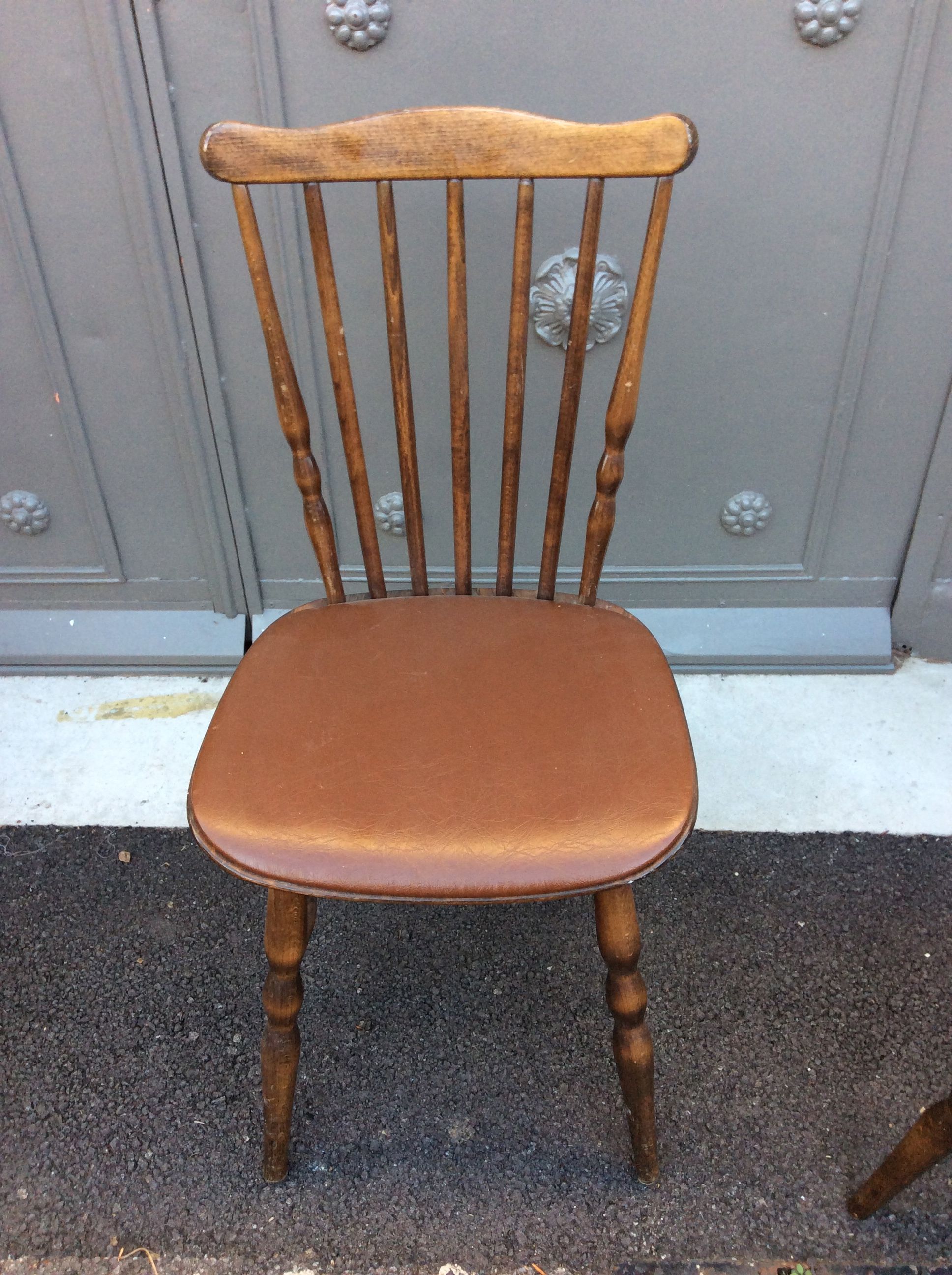 Set of 4 bar chairs stamped Baumann