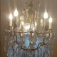 Grand lustre à cristaux époque 1 ère moitié du 20ème siècle.