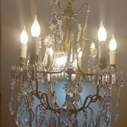 Large crystal chandelier from the 1st half of the 20th century.