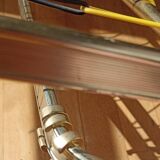 Gold metal wall coat rack