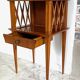 Vintage compass leg bedside table