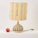 Georges Pelletier. Openwork and glazed terracotta lamp. Circa 1960-70.