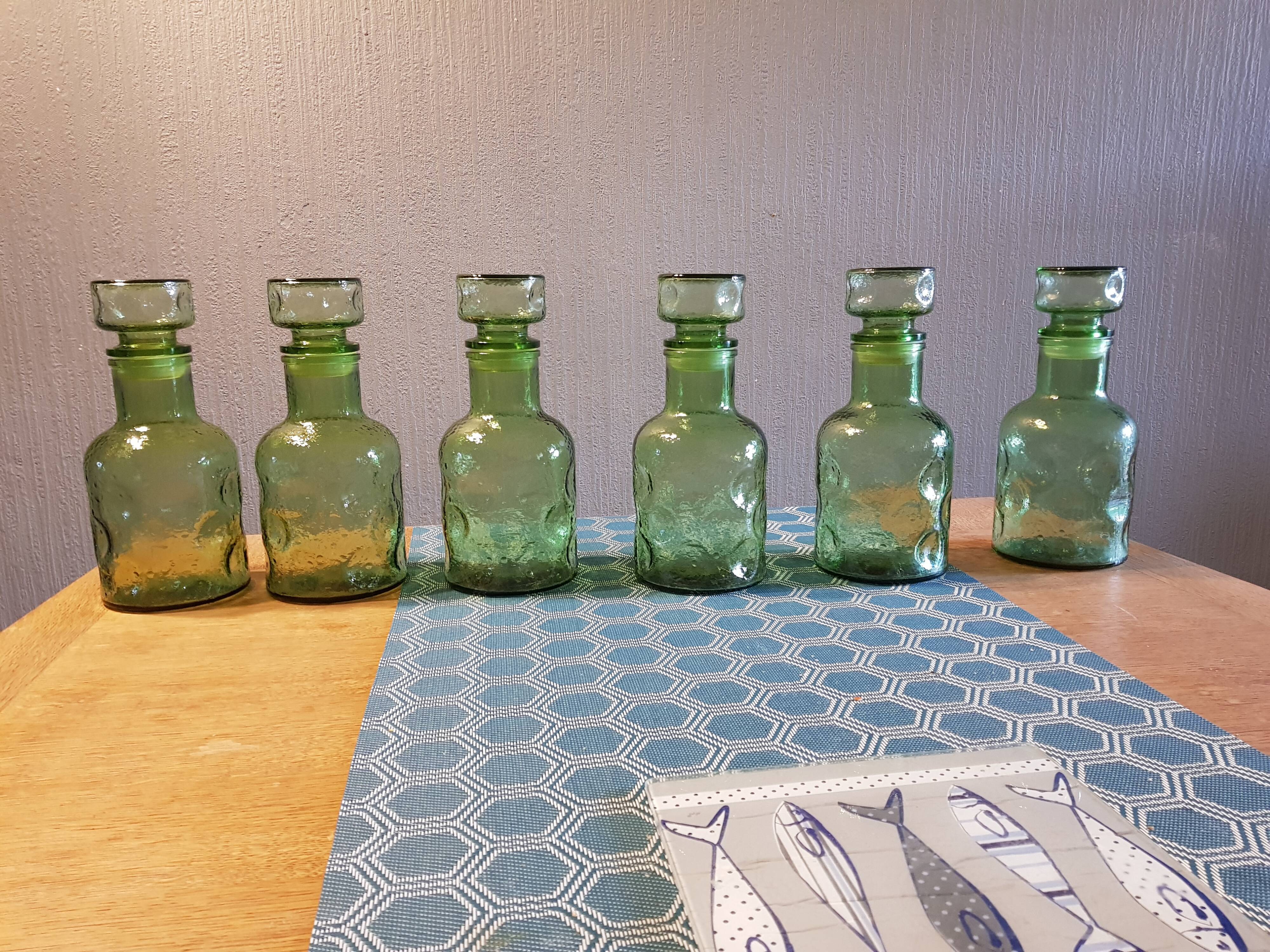 Lot of 8 vintage pharmacy bottles