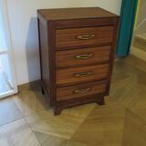 Art Deco style 4-drawer chest of drawers, 1950s