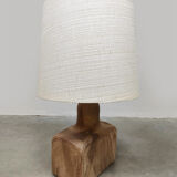 Vintage ceramic table lamp earth tones