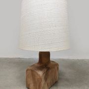 Vintage ceramic table lamp earth tones