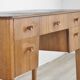 Bureau/console Gordon Russell en noyer et hêtre du milieu du siècle. Modèle vintage