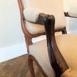 Fauteuil à la reine, style Louis XV, XIXème siècle