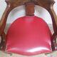 Fauteuil de bureau en noyer massif XIX°
