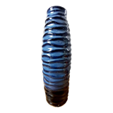 Blue ceramic vase 70s