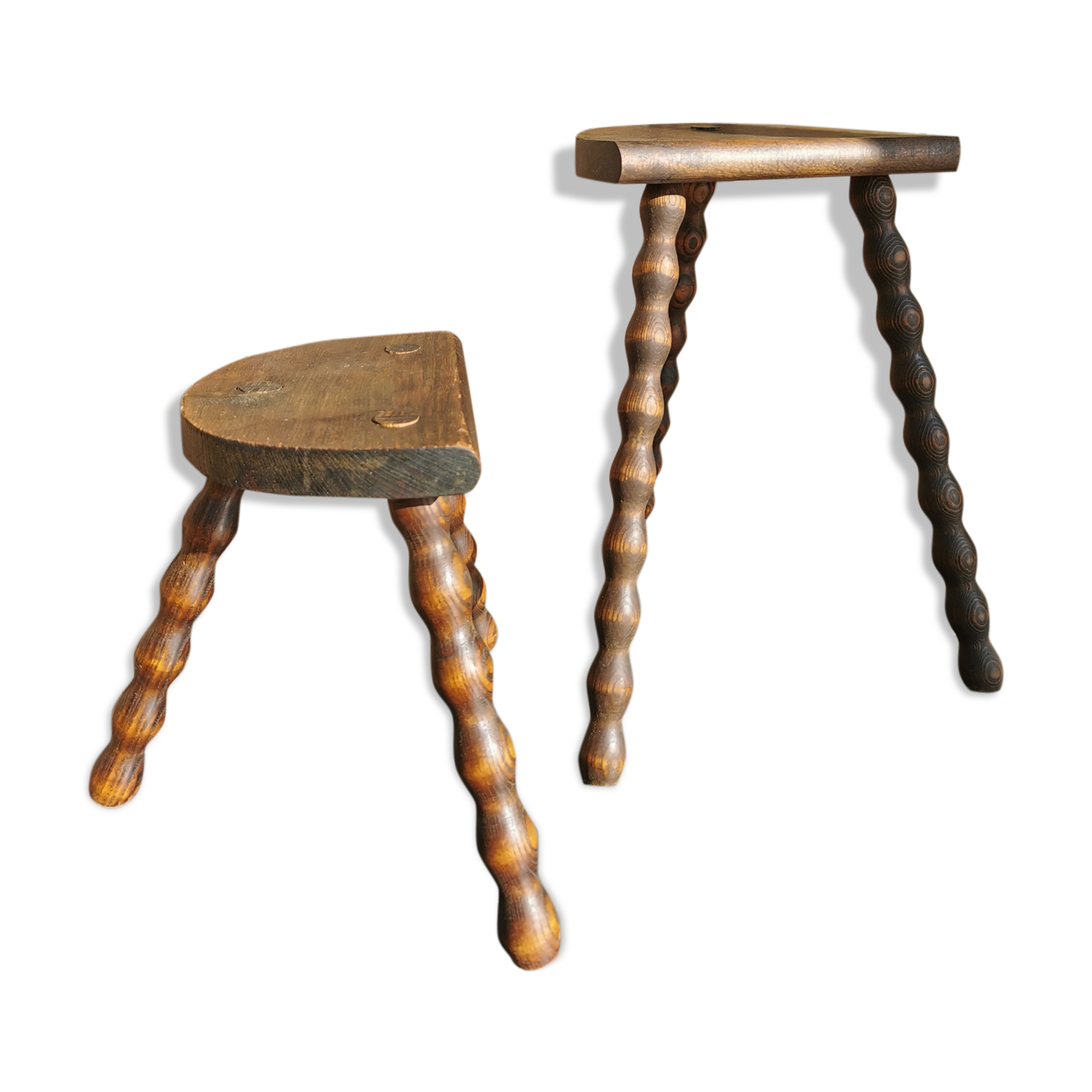 Pair of tripod stools