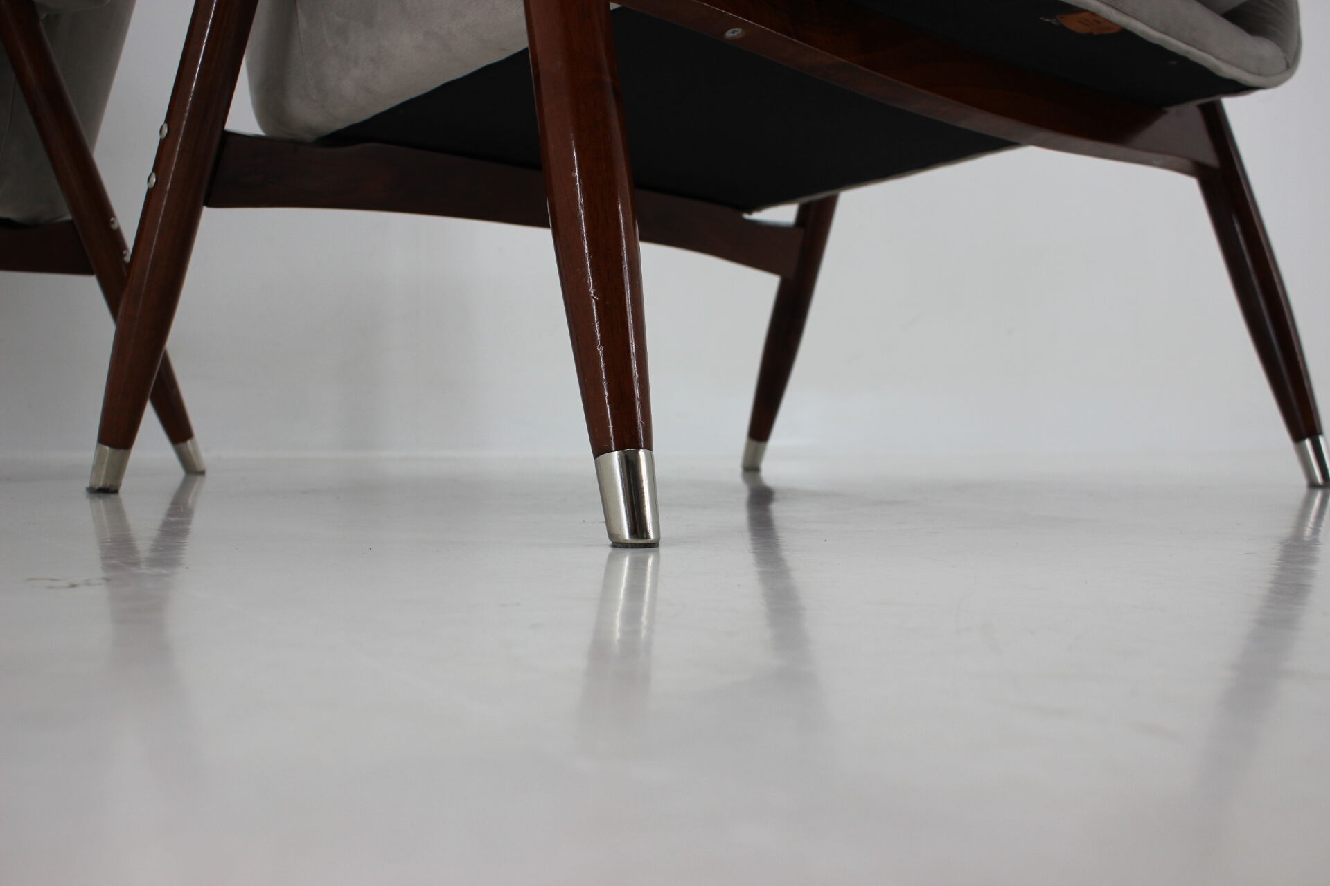 1980s pair of italian refurbished armchairs