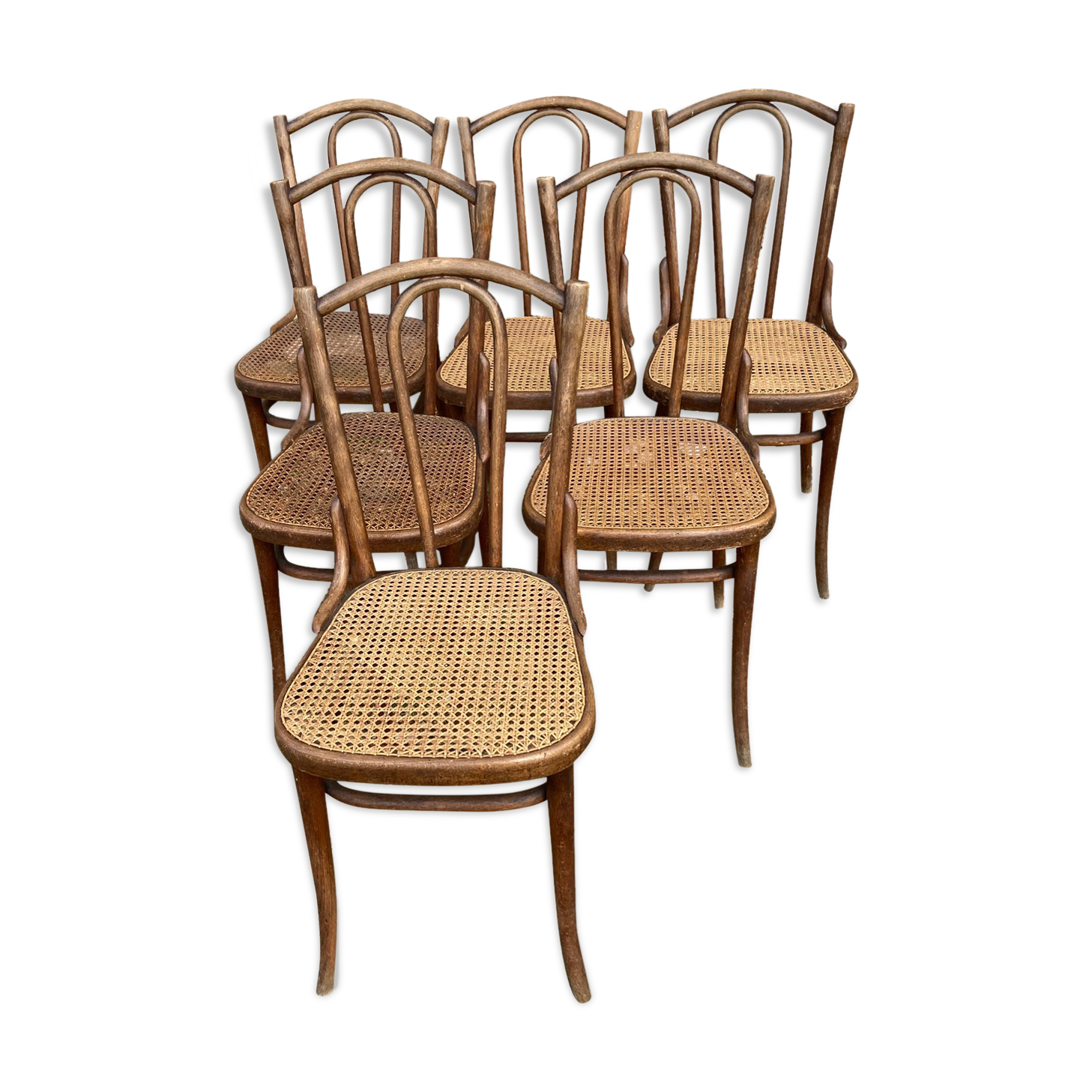 Series of 6chairs bistro Thonet