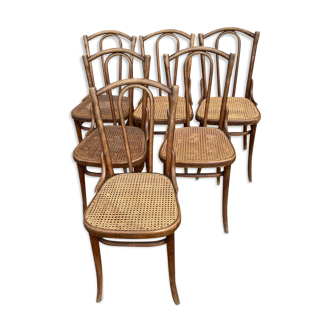 Series of 6chairs bistro Thonet