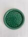 Vintage green woven ceramic bottle coaster