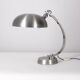 70's ministerial table lamp in chrome metal italian design